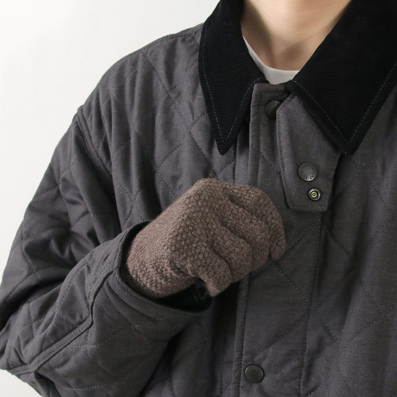 Special order Seedstitch cashmere gloves,, large image number 4