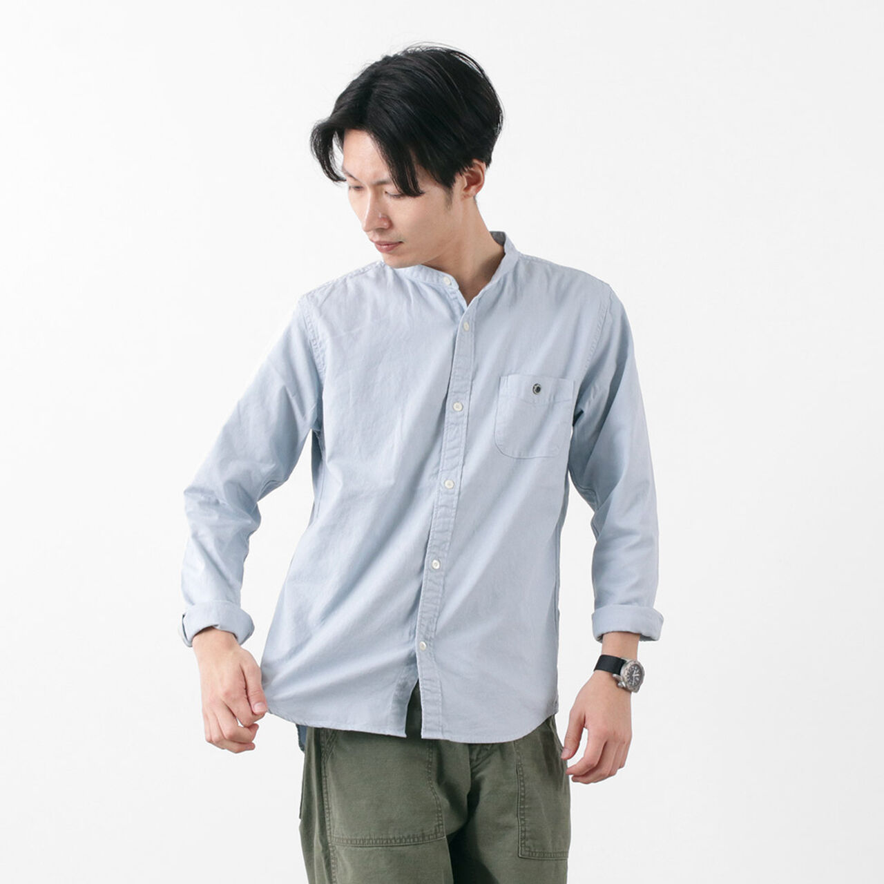 Special Order Ox Band Collar Shirt,, large image number 15