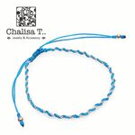 Twisted Chain Knotting Cord Bracelet,Blue, swatch
