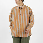 Big size shirt Pattern,TerracottaStripe, swatch
