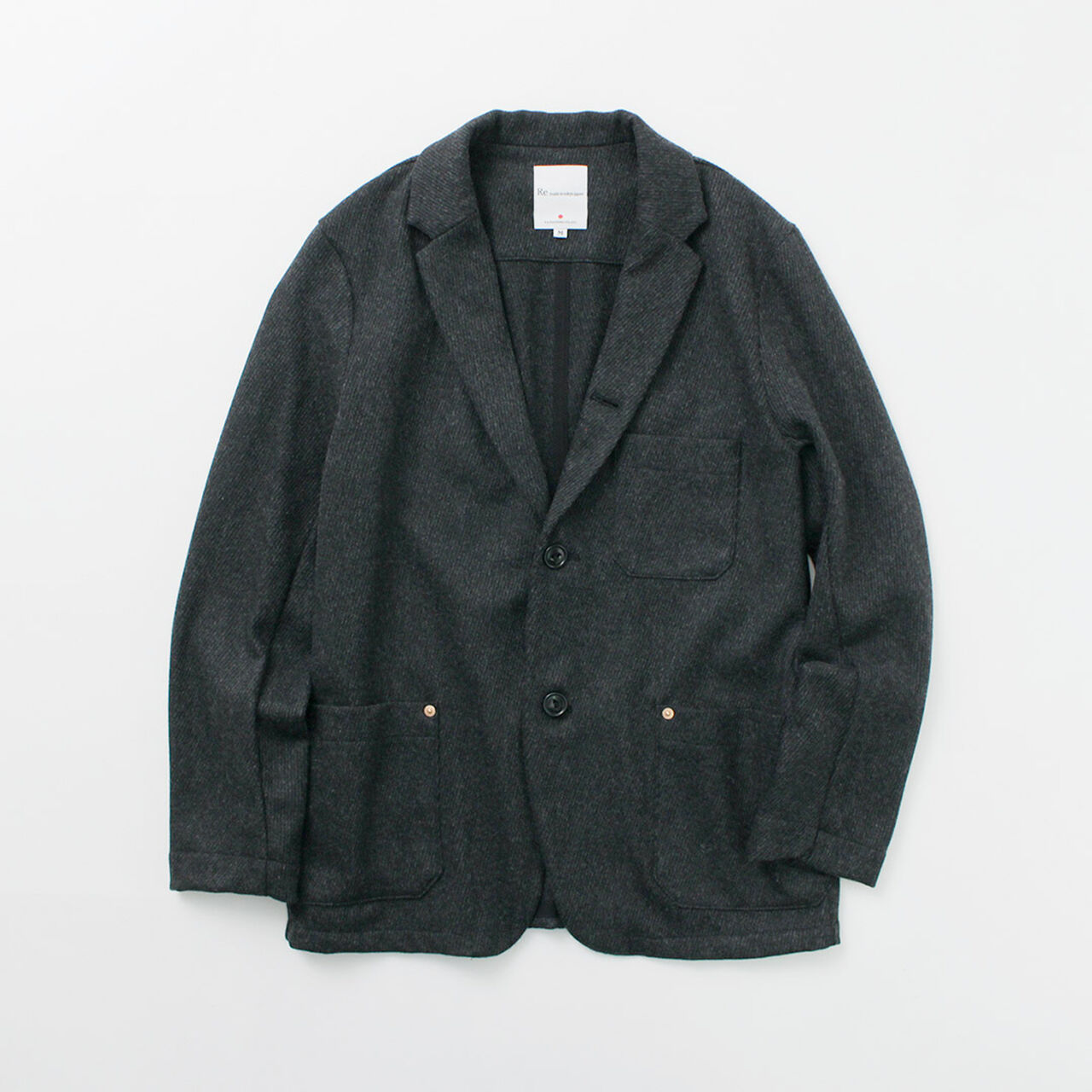 Wool Cashmere Kersey Coverall Jacket,, large image number 3