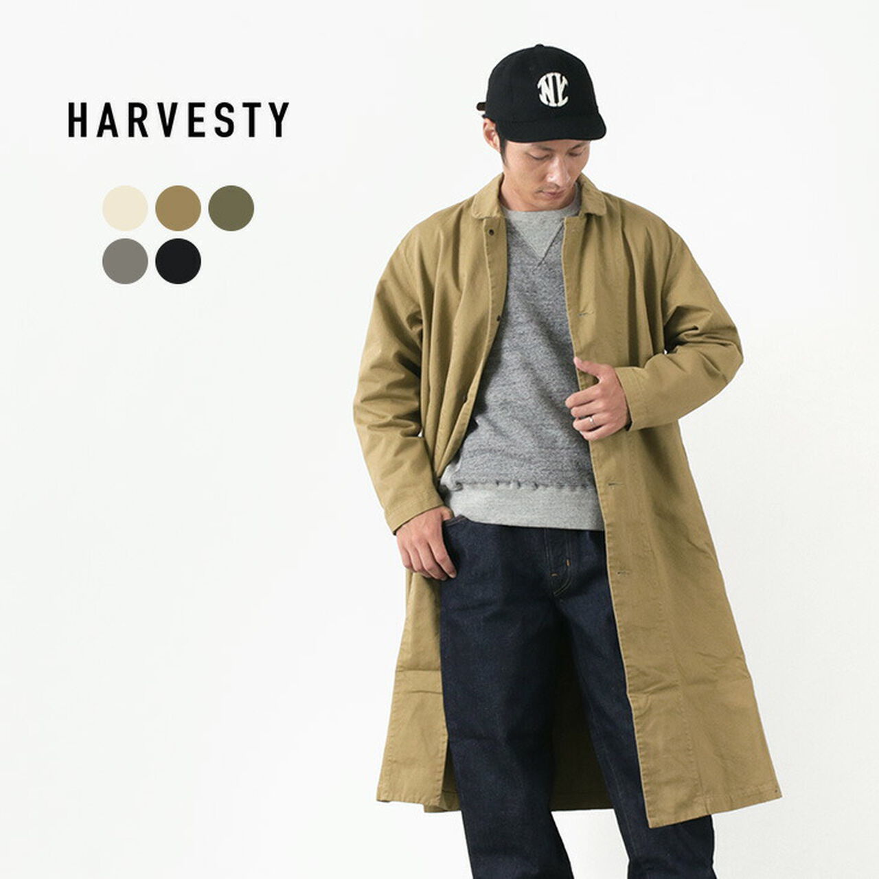 Chino Cloth Overcoat,, large image number 1