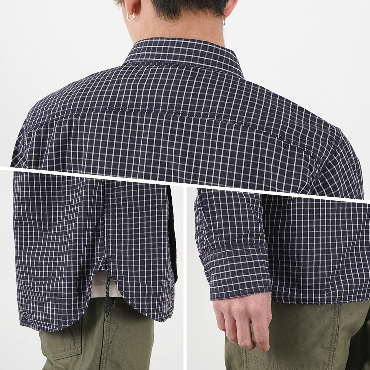 F3489 GRAPH CHECK WORK SHIRT,, large image number 8