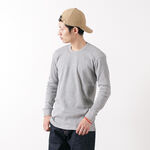 Waffle Thermal Long Sleeve Crew Neck T-Shirt,Grey, swatch