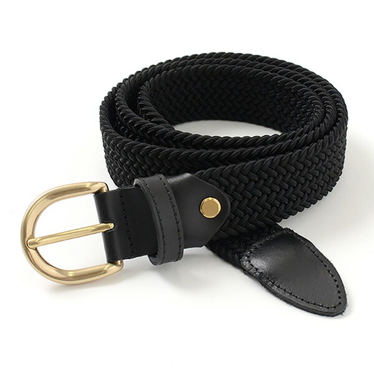Braided Belt,Black, large image number 0