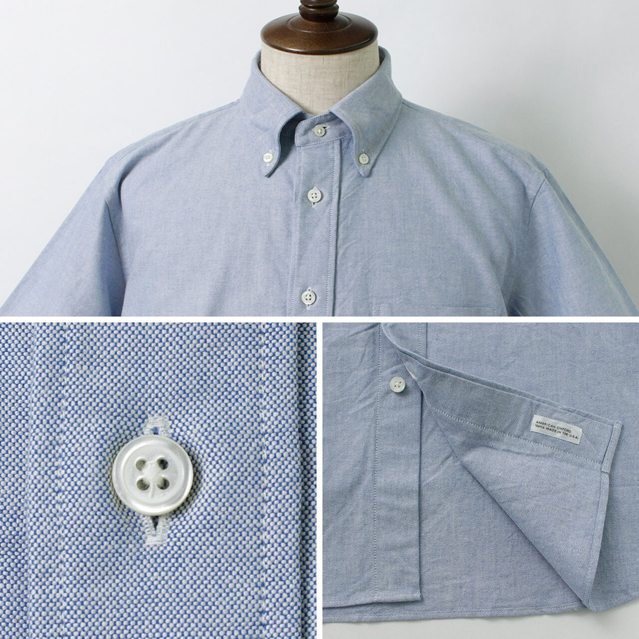 American Oxford S/S Classic Button Down Shirt,, large image number 12