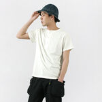 Special Order LW Processed Henry Neck T-Shirt,White, swatch