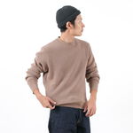 Long Sleeve Sweater,Brown, swatch