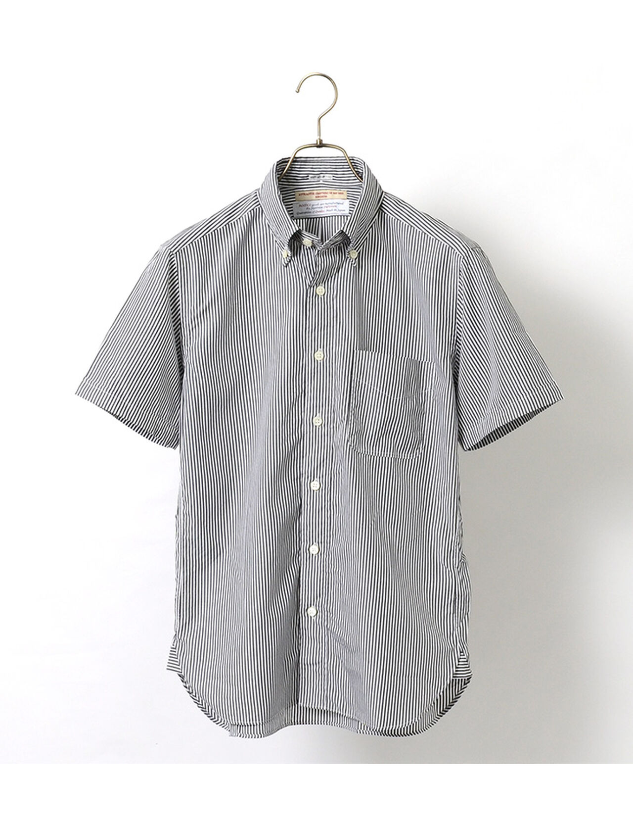 Broad Stripe Short Sleeve Button Down Shirt,, large image number 2