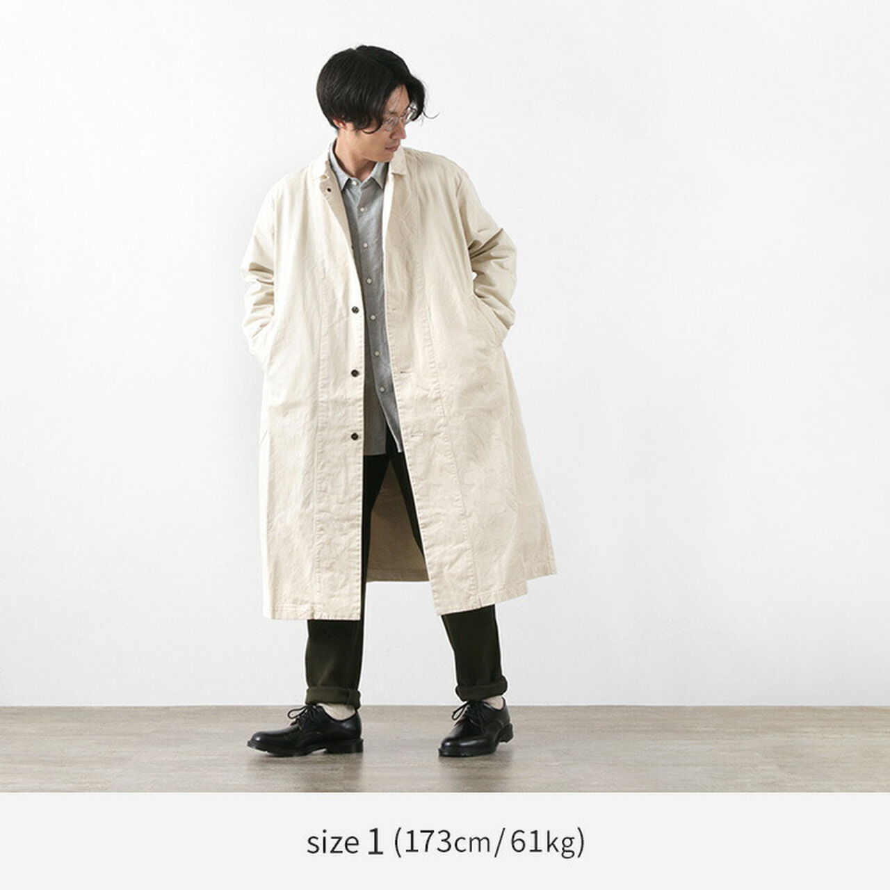 Chino Cloth Overcoat,, large image number 6