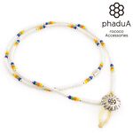 Native beaded necklaces, anklets and bracelets,White, swatch