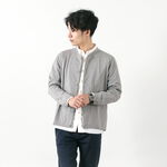 Suvin Gold Knitted Cardigan,Grey, swatch