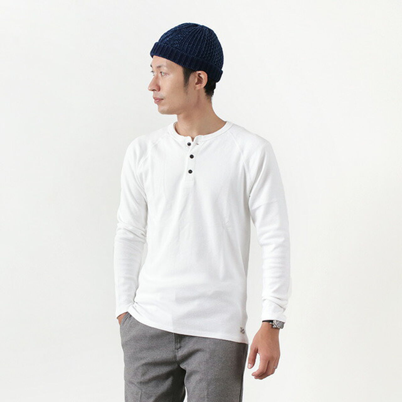 Henley neck long sleeve tee,, large image number 13