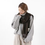 Solid cashmere scarf,Brown, swatch