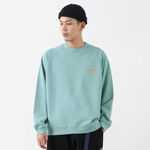 Raglan Sleeve Back Print Pullover Sweatshirt,Green, swatch