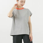 Open Ended French Sleeve T-Shirt Solid,Grey, swatch
