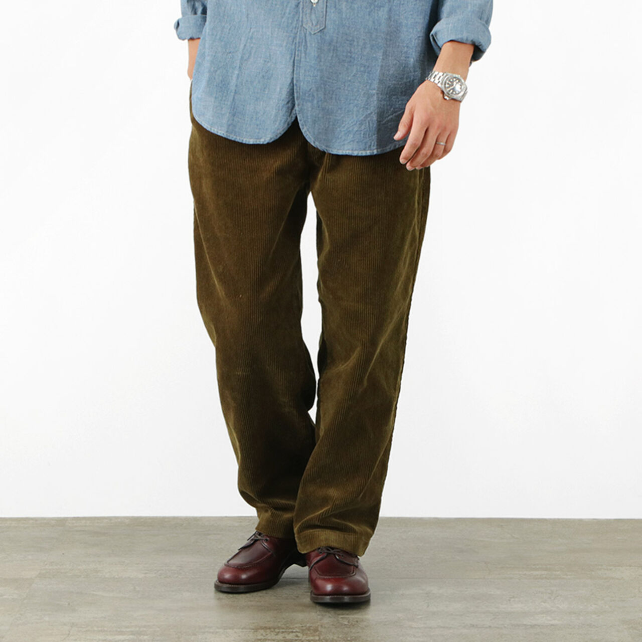 Wide Well Corduroy Pants,, large image number 14