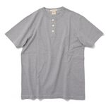BR-8146 Knitted Henley Neck Short Sleeve Crew Neck T-Shirt,Grey, swatch