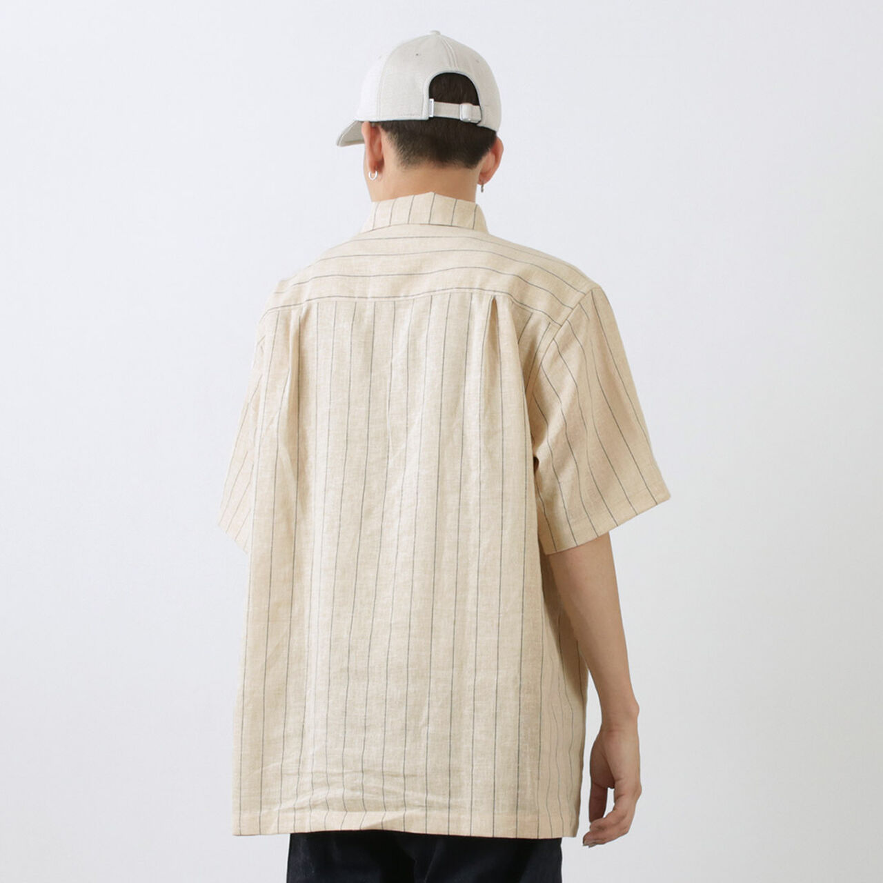 Linen woven polo shirt,, large image number 7