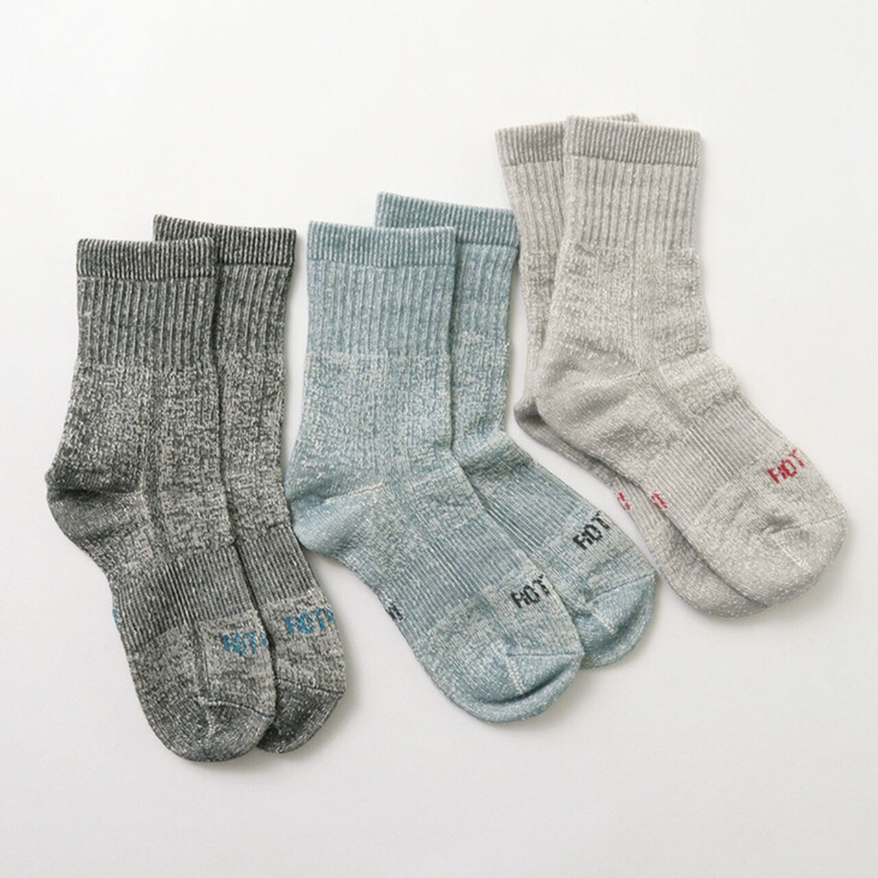 R1380 Double Face Mid Socks Organic Cotton,, large image number 4