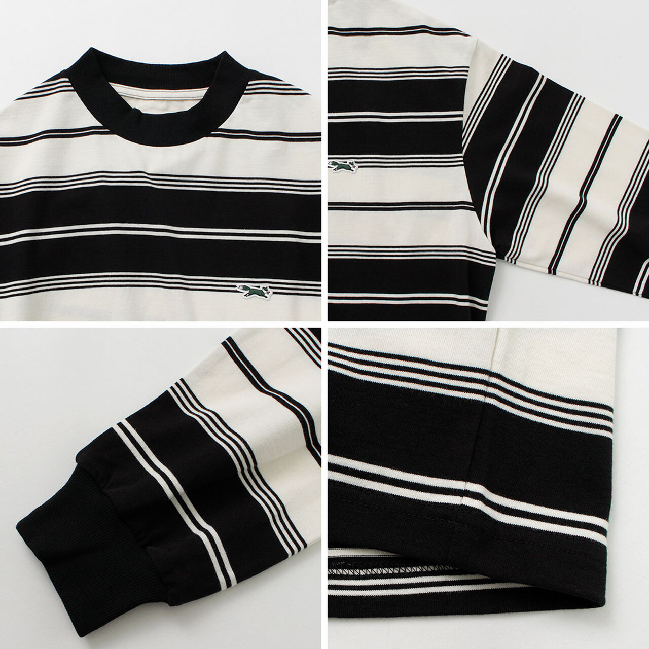 Fox Striped Crew Neck Long Sleeve T-Shirt,, large image number 14