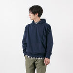 Pullover Hooded Tee Long Sleeve,Navy, swatch