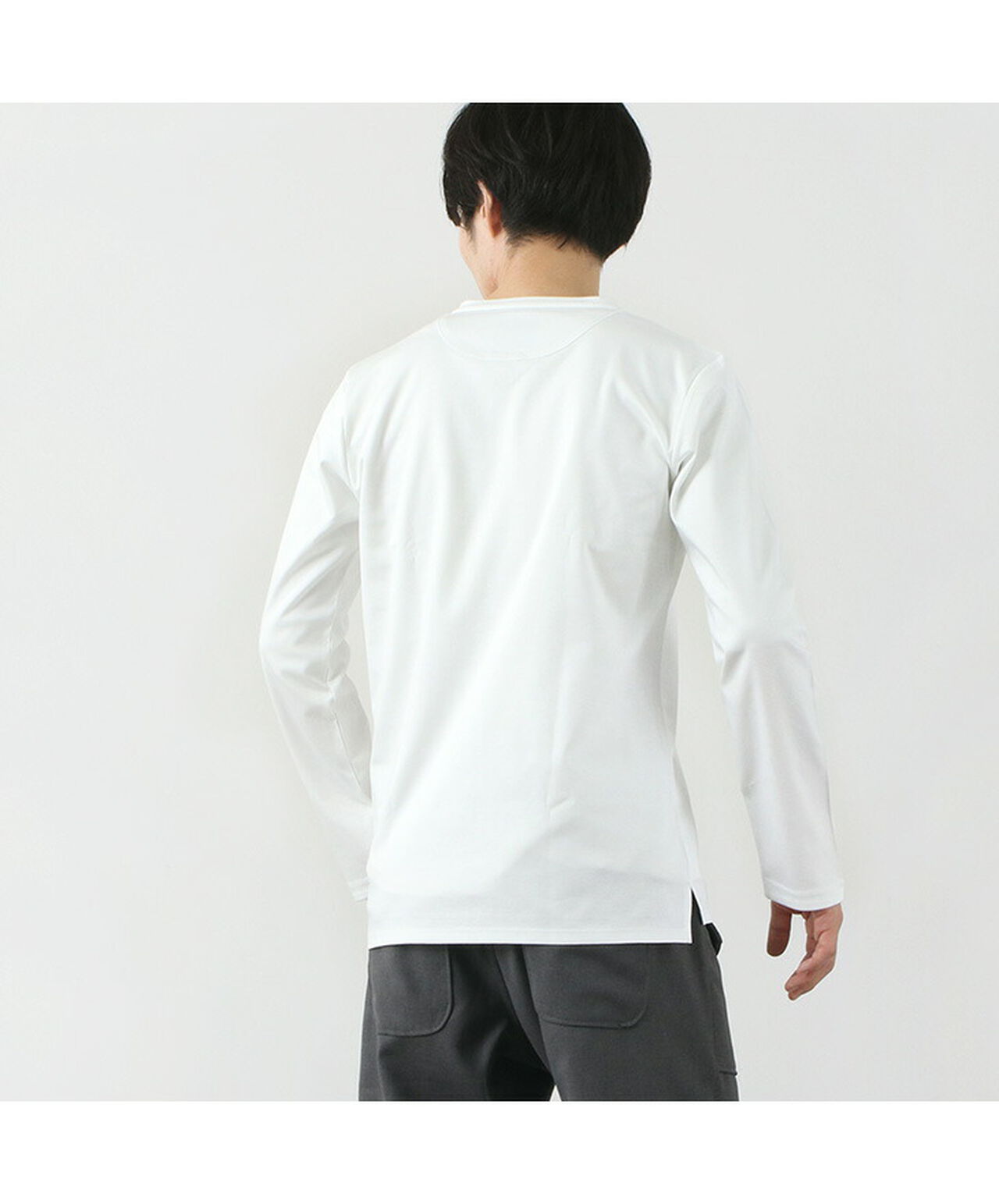 Tokyo Made V-Neck Long Sleeve Dress T-Shirt,, large image number 8