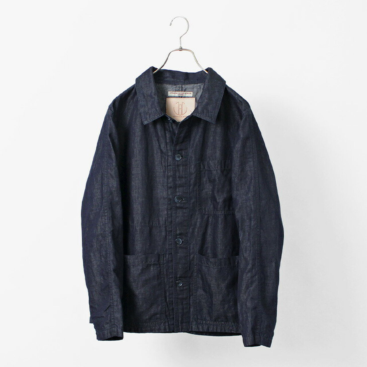 Special Order RJB7070 Summer French Coverall Jacket Cotton Linen Denim,, large image number 2