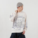 Living Creatures Long Sleeve T-Shirt,Charcoal, swatch