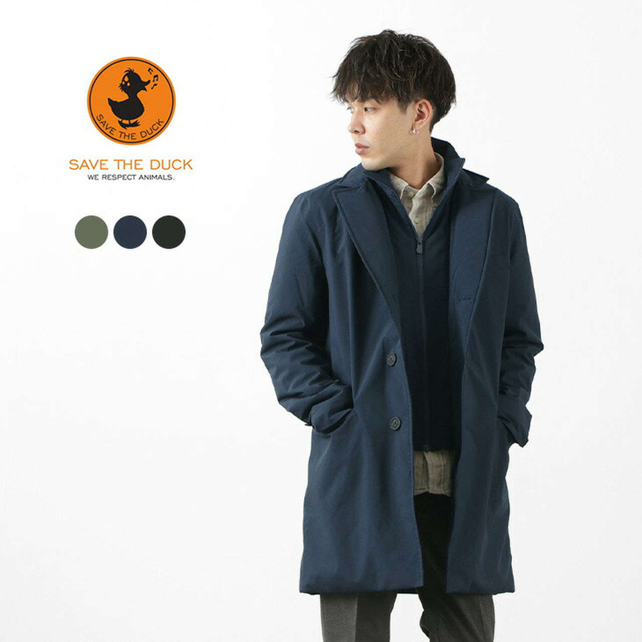 Helmut Recycled Synthetic Down Chester Coat,, large image number 1