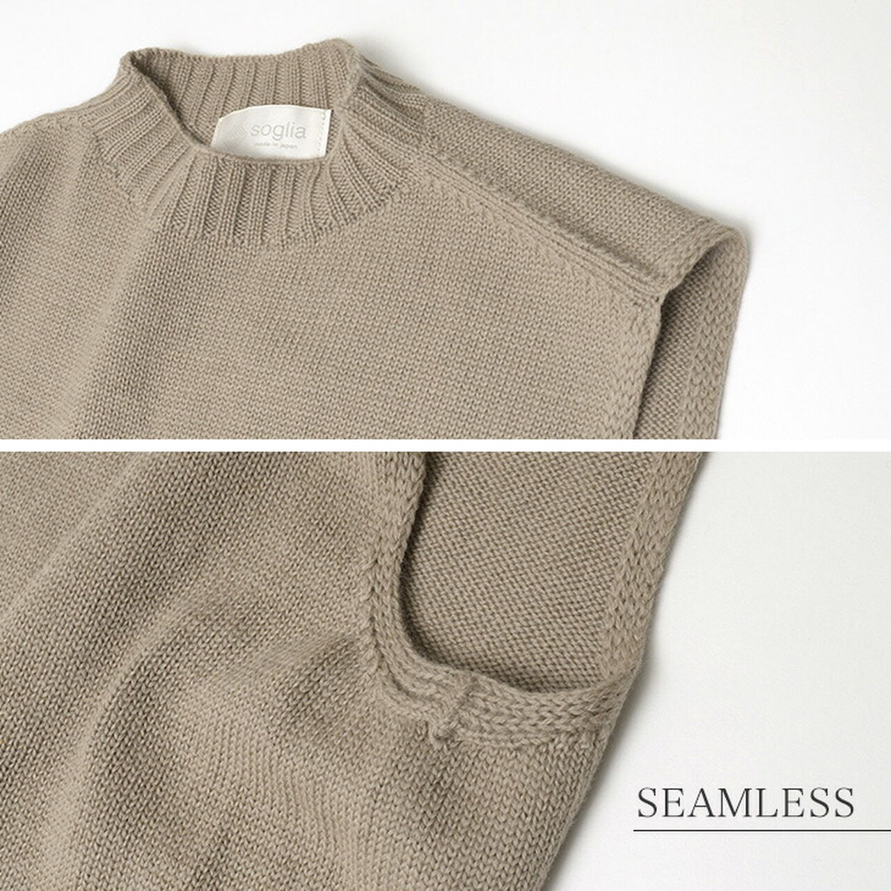 Weaners Seamless Merino Wool Crew Neck Vest,, large image number 7